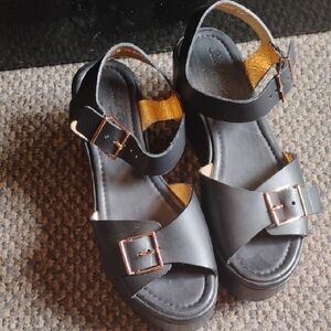 Robert Clergerie Black Sandals Sz 40.5
